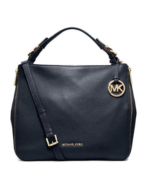 michael kors blue shoulder bag.